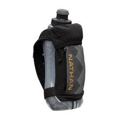 Nathan Quick Squeeze + Insulated 18oz Handheld Bottle - Black/Gold