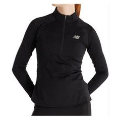 W. New Balance Heat Grid 1/2 Zip - BK