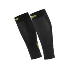 W. CEP Run 5.0 Compression Calf Sleeve - Black/Lime