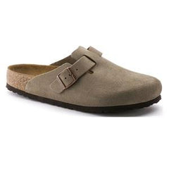 Birkenstock Boston Soft Footbed Suede - Taupe